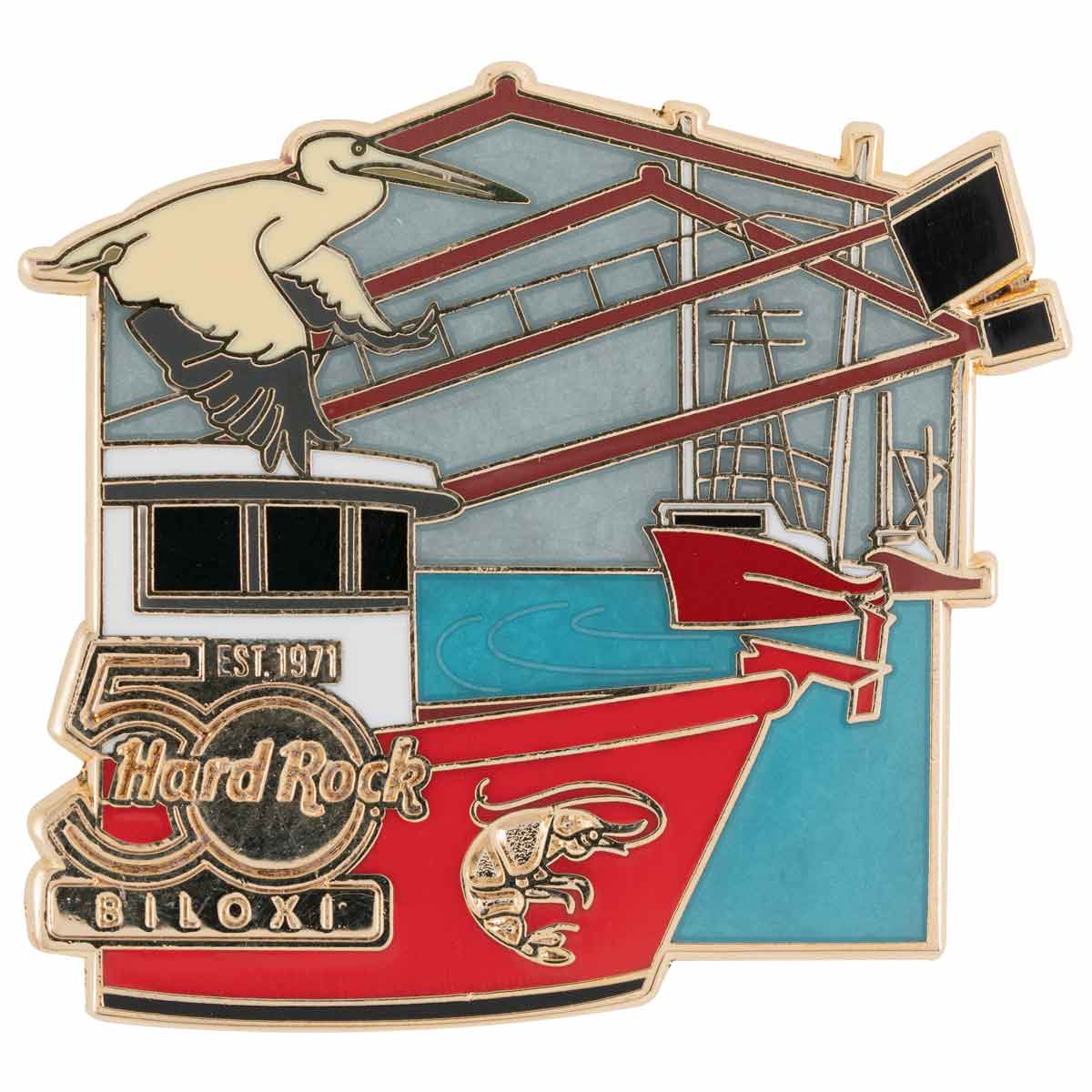 50th Anniversary Core Biloxi Hotel Biloxi Shore Pin image number 1