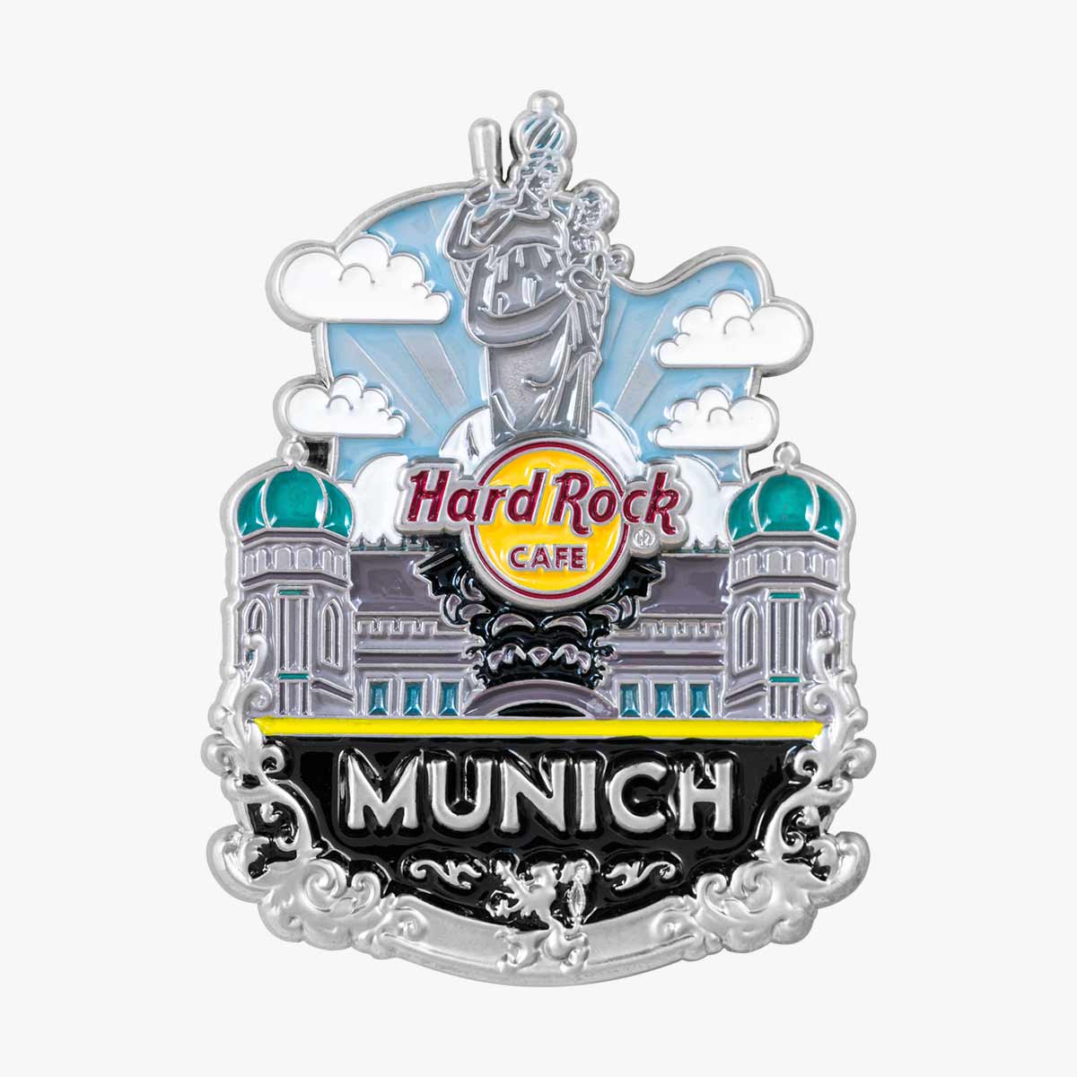 Collectible 3D Core City Guitar Pin image number 1