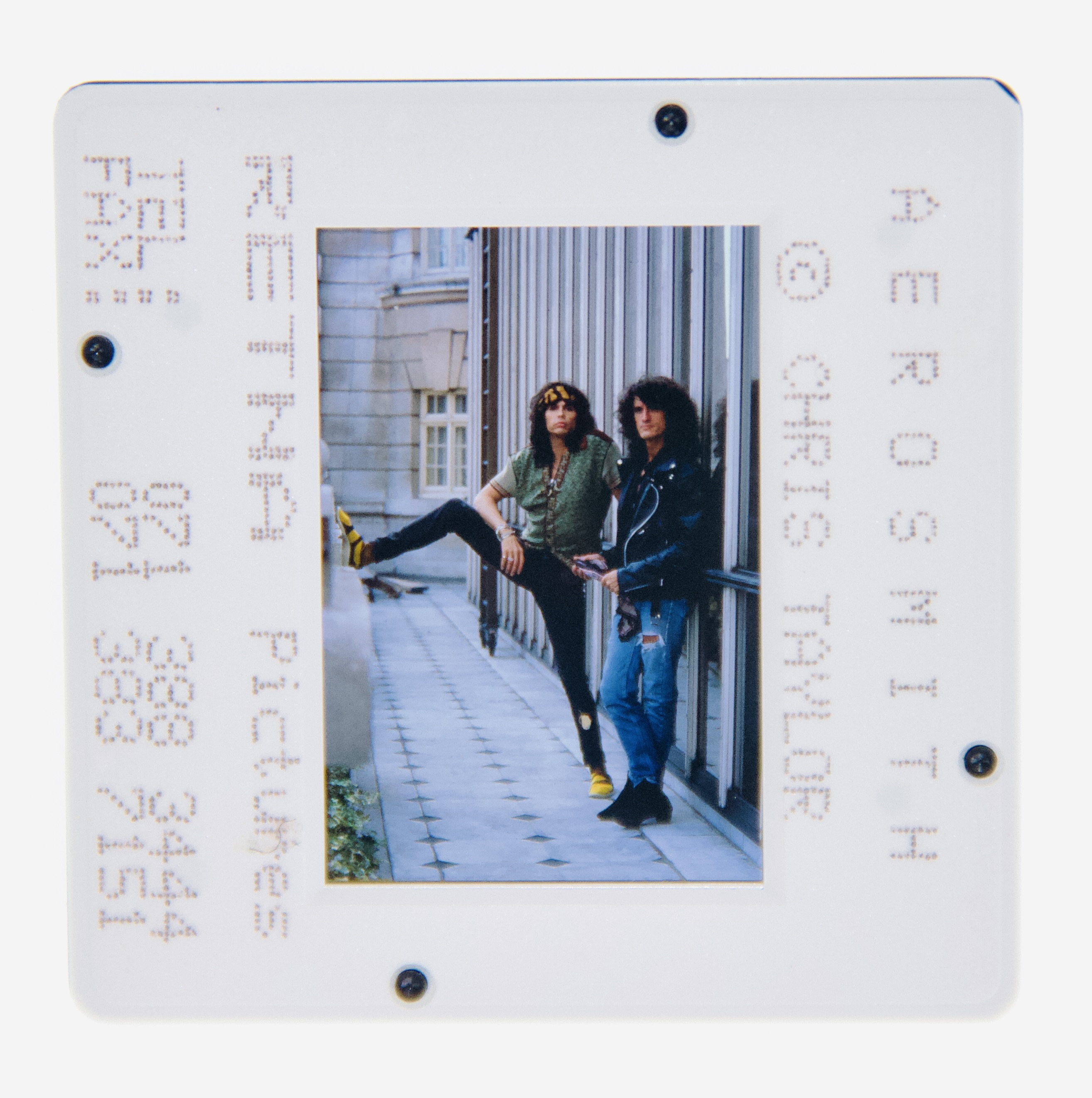 Aerosmith Original 35MM Photograph in Boxed Acrylic Case image number 1