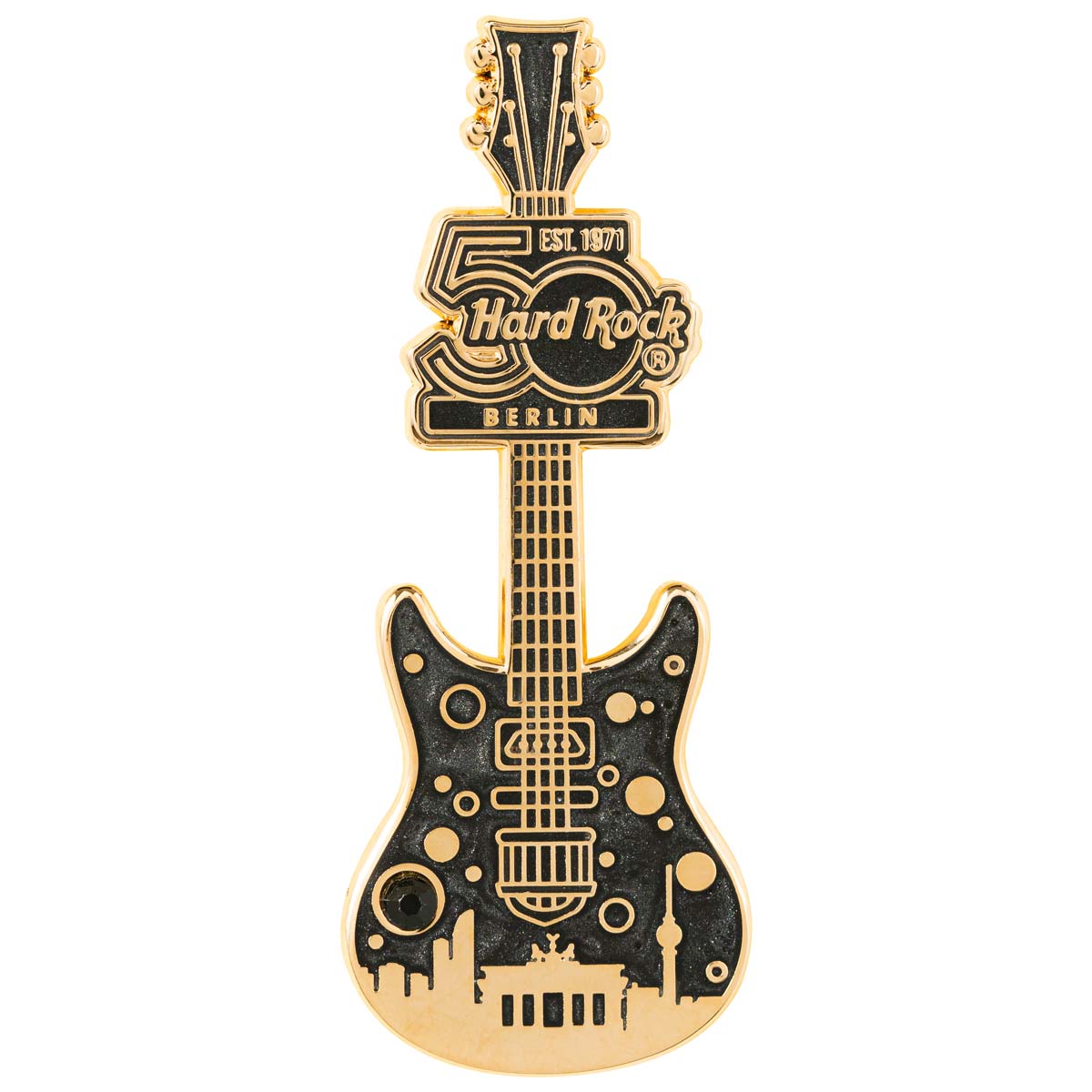 50th Anniversary Black Marble Guitar Pin Series image number 3