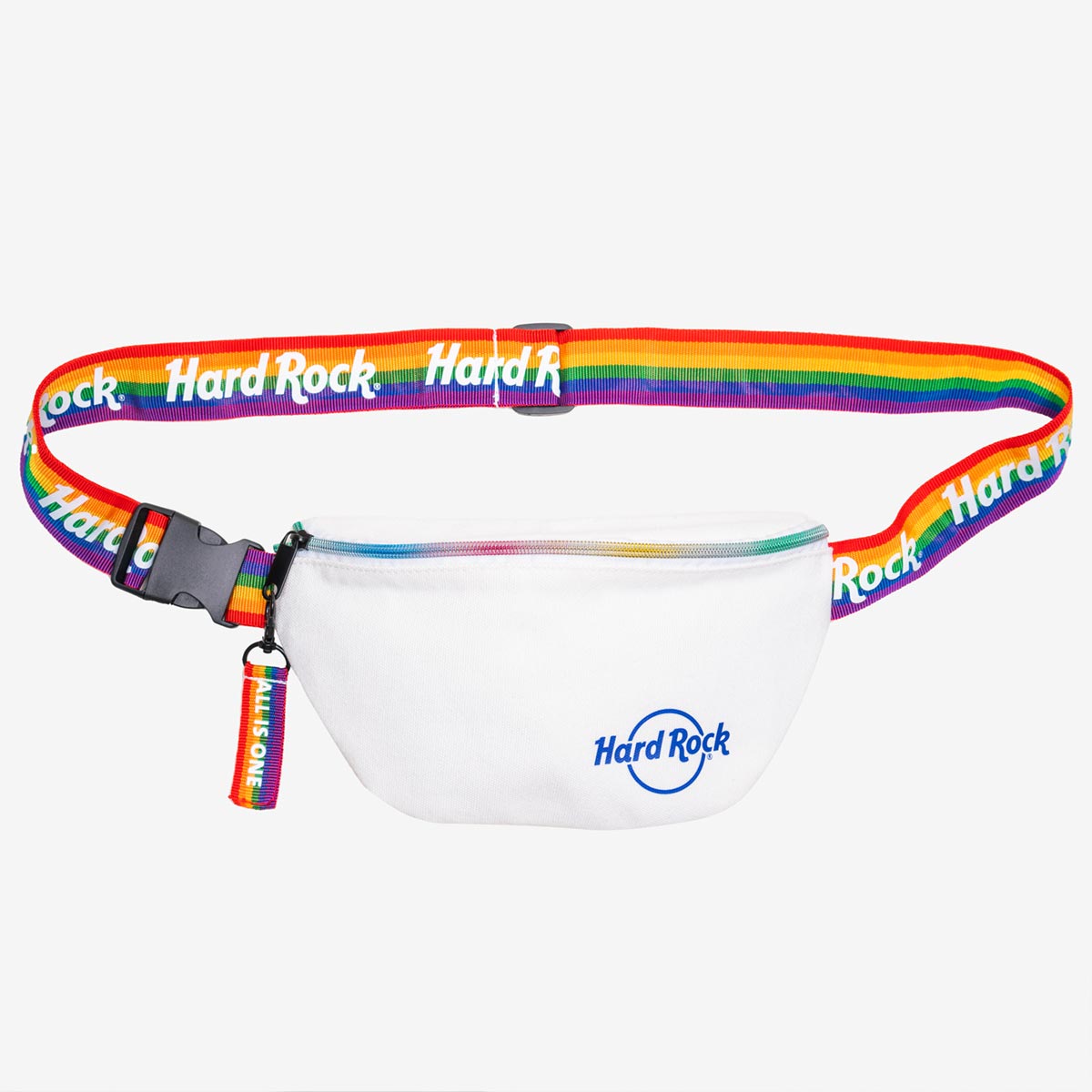 Pride White and Rainbow Waist Bag Fanny Pack Cross Body Bag image number 5