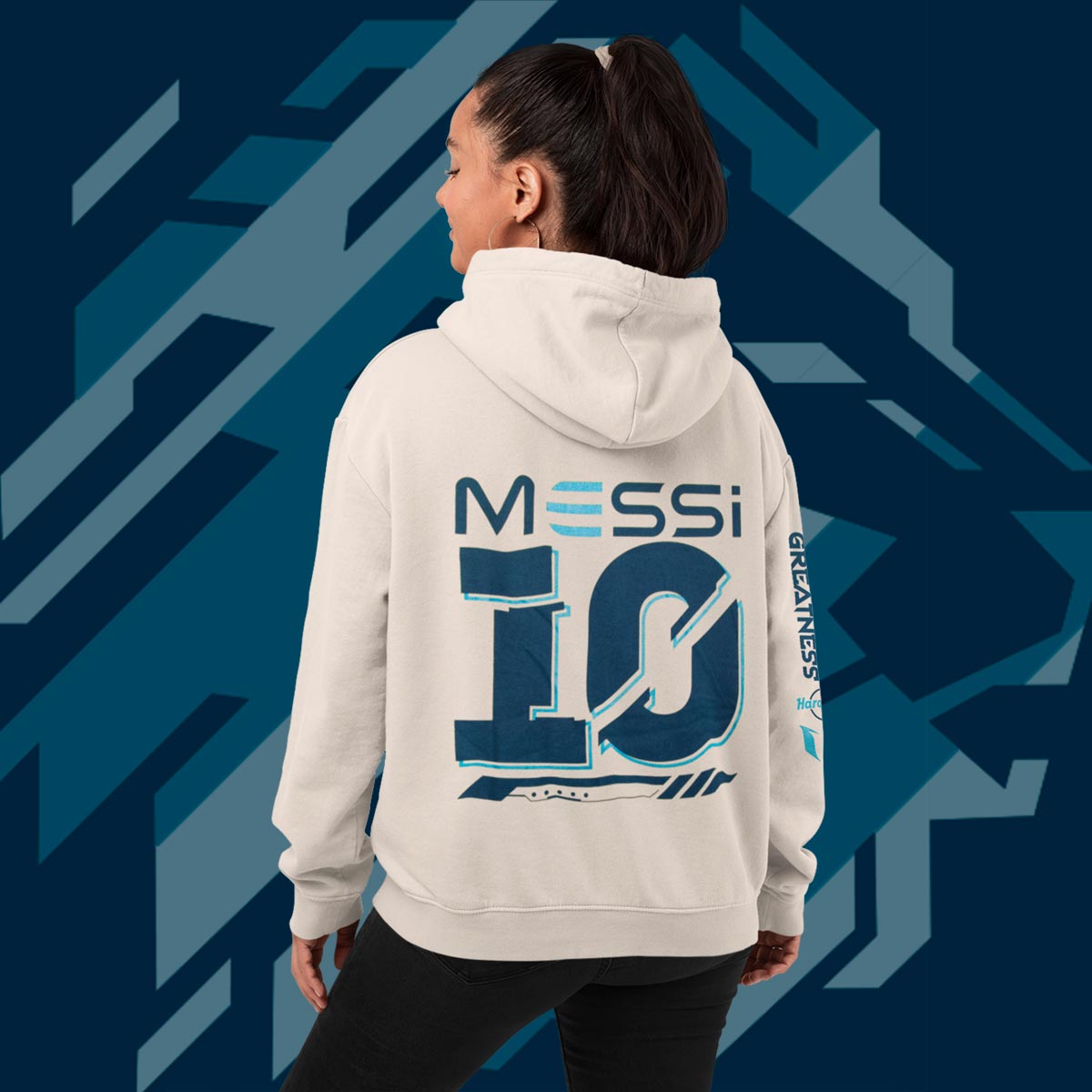 Messi Adult Fit Hoodie in Sandshell Beige image number 5