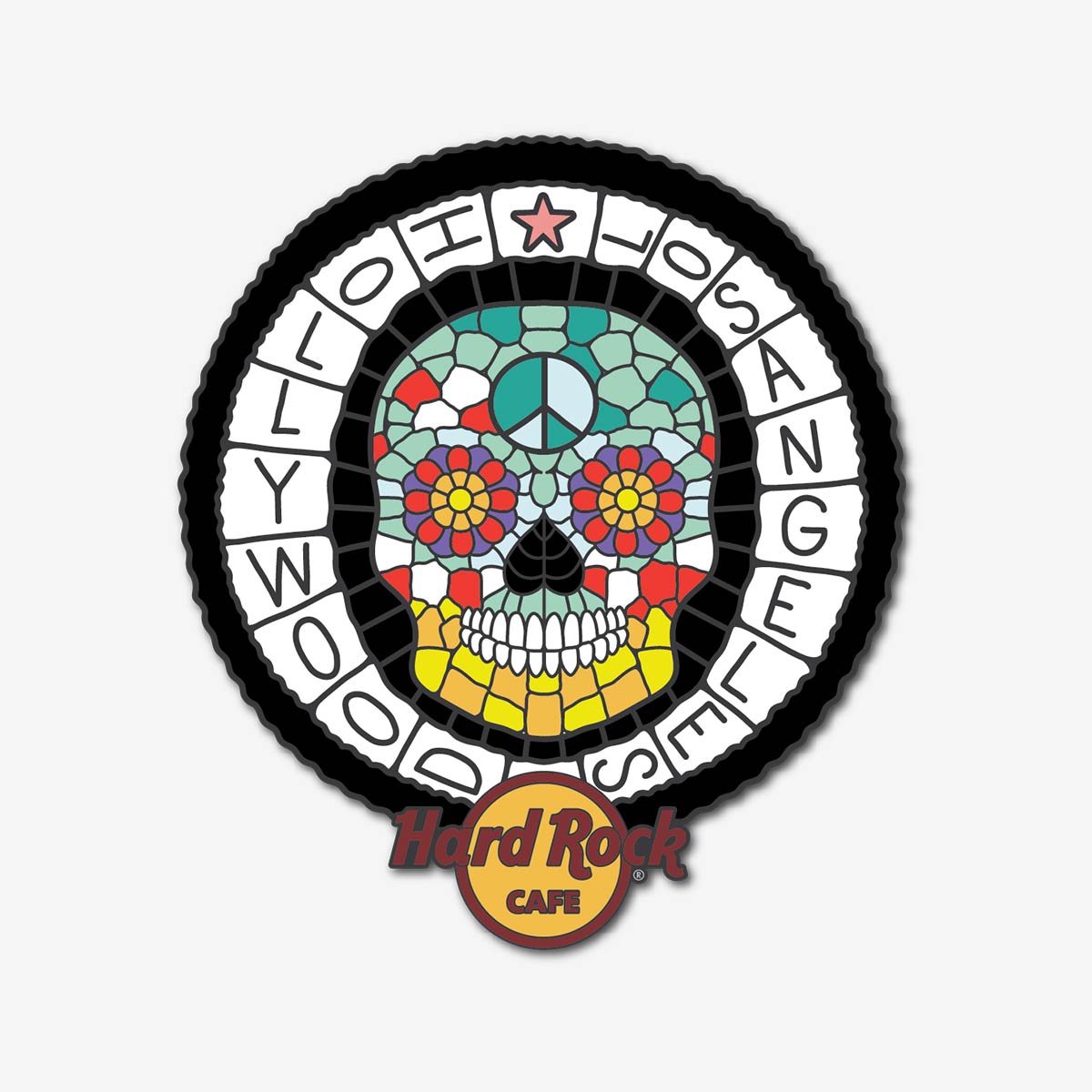 Limited Edition Los Angeles Mosaic Sugar Skull 2026 Pin image number 1