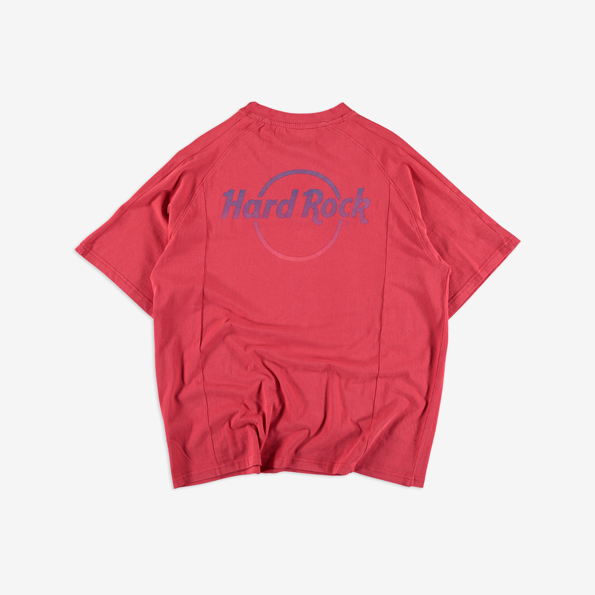 Gradient Logo Panel Tee in Red image number 2