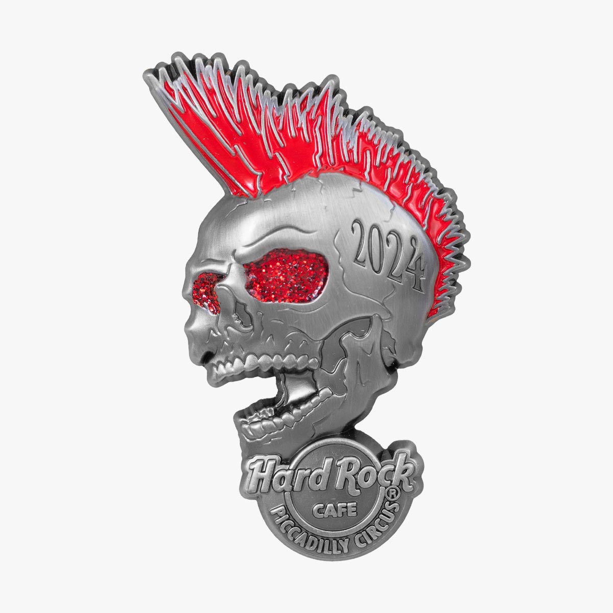 Limited Edition 3D Mohawk Skull 2024 Pin image number 1