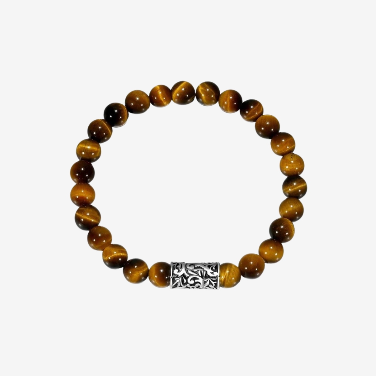 Ethos Chisel Tigers Eye Beaded Bracelet 7.5" image number 3