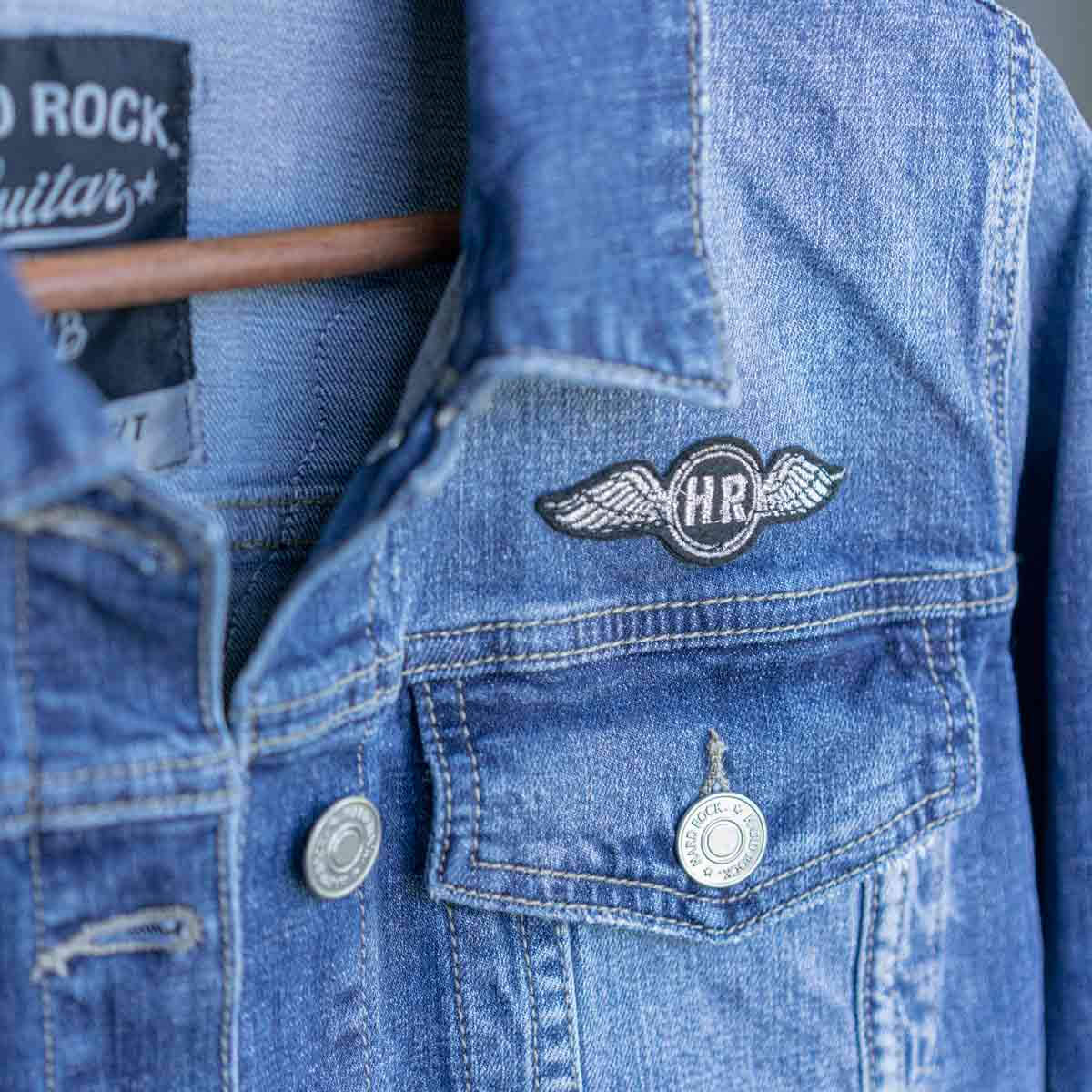 Sequin Wing Denim Jacket by Guitar Company image number 5